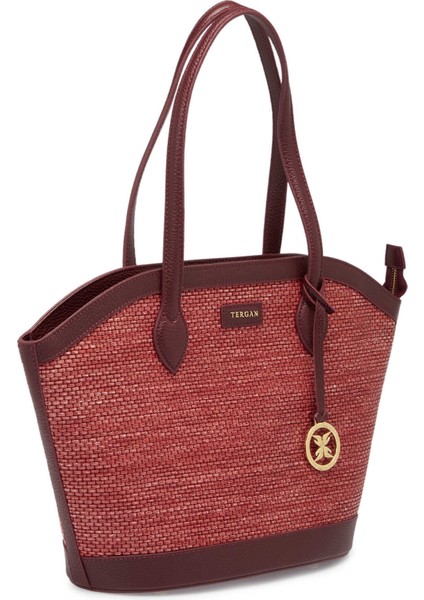 Bordu Hasır Hakiki Deri Kadın El Çantası - S25Y1BC80464-V1I fiyatları