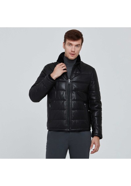 Siyah Hakiki Deri Erkek Hakiki Deri Mont - E23BDM310466-Q3H fiyatları