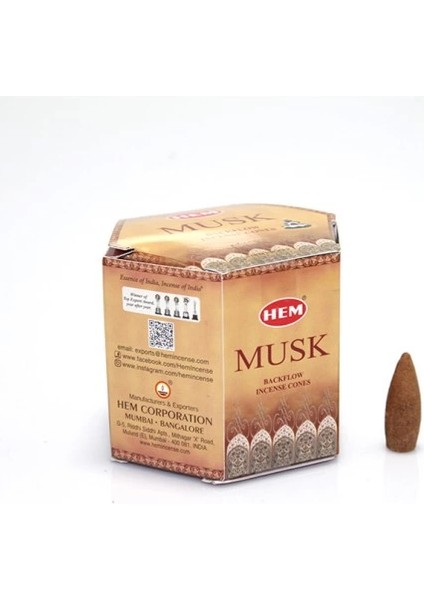 çınar ticaret musk aromalı geri akış tütsü