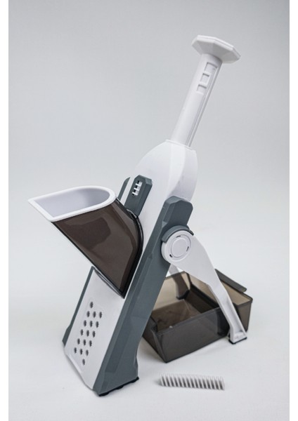 Hazneli Vantuzlu Kaymaz Otomatik Rende Jülyen Kesici Patates Havuç Rendesi