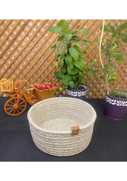 Jüt Hasır El Dokuma Çok Amaçlı Sepet Makyaj Banyo ve Mutfak Organizeri fırsatları