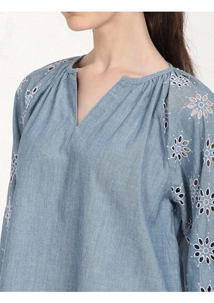 Crystal Gathered Bluz indirimleri