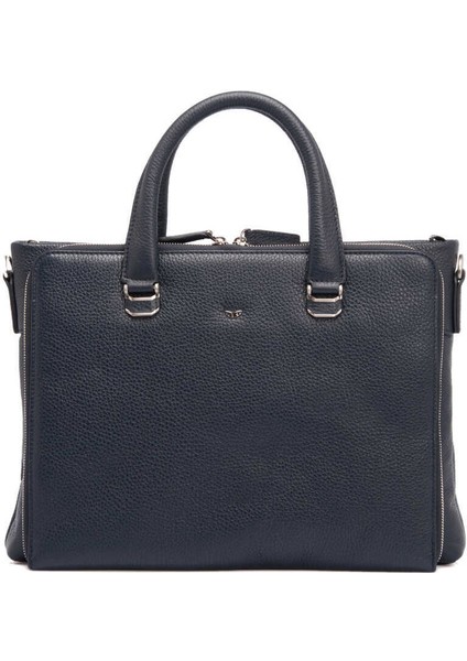 Lacivert Hakiki Deri Erkek Evrak Çantası - S1EV00021404-A38