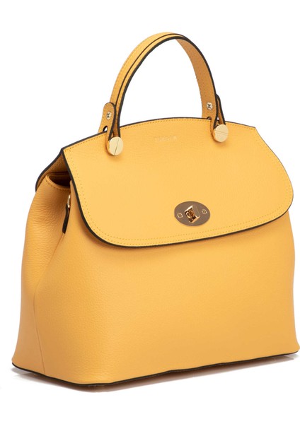 Sarı Hakiki Deri Kadın El Çantası - S25Y1BC79121-H28 fiyatları