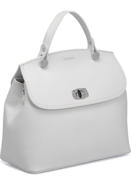 Beyaz Hakiki Deri Kadın El Çantası - S25Y1BC79121-B69 fiyatları