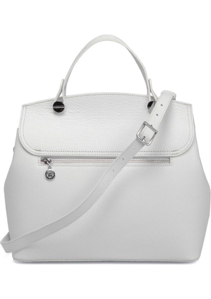 Beyaz Hakiki Deri Kadın El Çantası - S25Y1BC79121-B69 modelleri