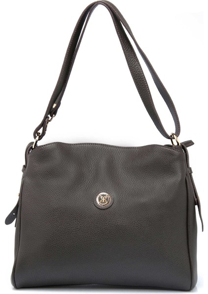 Kahve Hakiki Deri Kadın Omuz Çantası - S25K1BC79450-A42