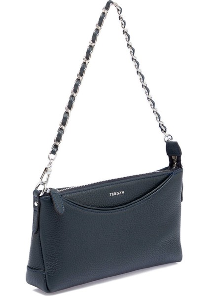 Lacivert Hakiki Deri Kadın Omuz Çantası - S25K1BC79149-A38 fiyatları