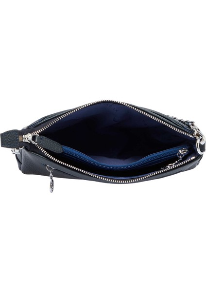 Lacivert Hakiki Deri Kadın Omuz Çantası - S25K1BC79149-A38 fırsatları