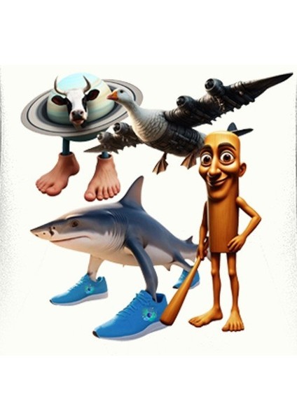 Unisex Brainrot Baskılı Çocuk Swaetshirt Kapüşonlu 3 Iplik Şardonlu modelleri