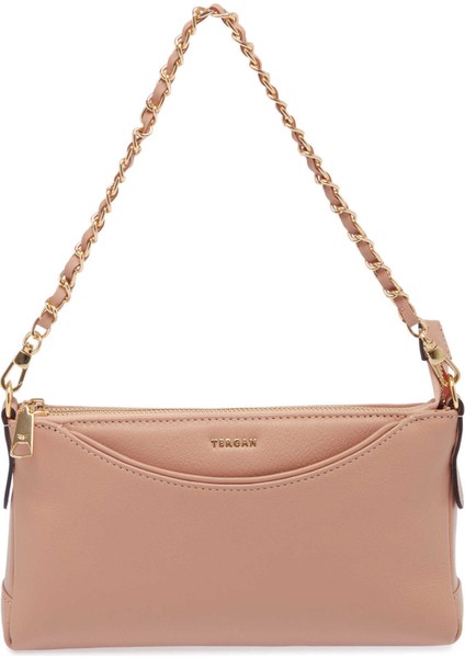 Pudra Hakiki Deri Kadın Omuz Çantası - S25K1BC79149-Z96