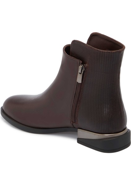 Kahve Hakiki Deri Kadın Klasik Bot - K24K1BT67519-A24 fiyatları