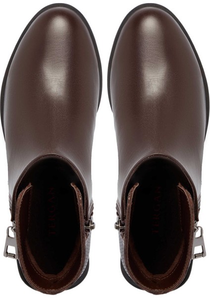 Kahve Hakiki Deri Kadın Klasik Bot - K24K1BT67519-A24 indirimleri