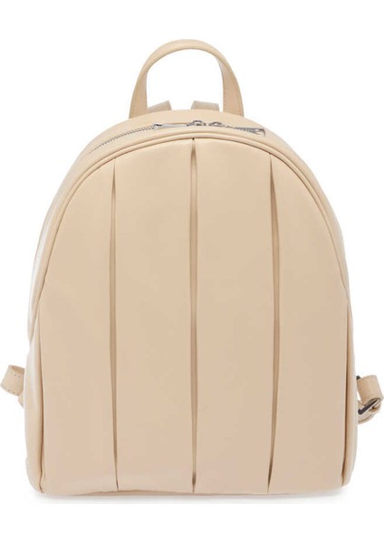 Bej Hakiki Deri Kadın Sırt Çantası - S1SR00080310-L44