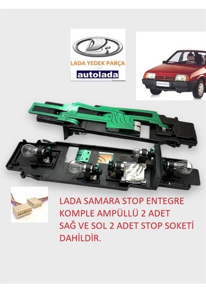 Lada Samara 2108 2109 Stop Entegre Komple Sağ ve Sol Soketli Rus