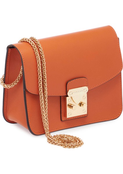 Turuncu Hakiki Deri Kadın Çapraz Askılı Çanta - S25K1BC78972-T6T fiyatları