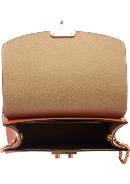 Turuncu Hakiki Deri Kadın Çapraz Askılı Çanta - S25K1BC78972-T6T fırsatları