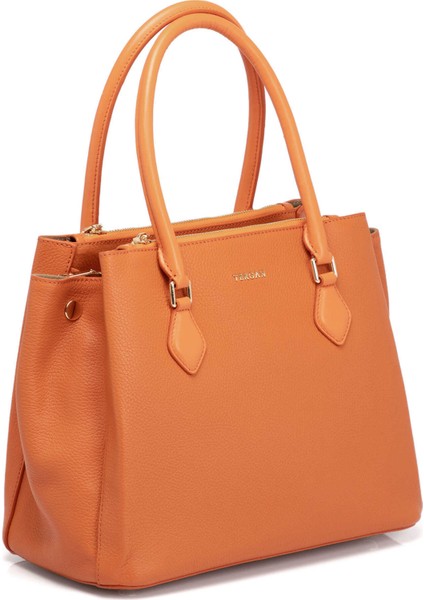 Turuncu Hakiki Deri Kadın El Çantası - S25Y1BC79483-L7I fiyatları