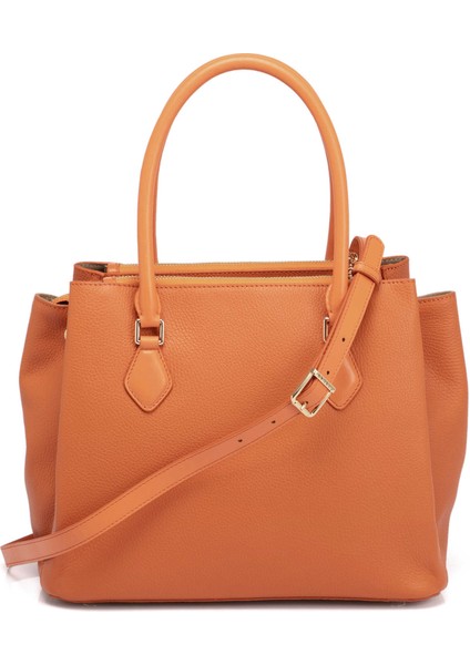 Turuncu Hakiki Deri Kadın El Çantası - S25Y1BC79483-L7I modelleri