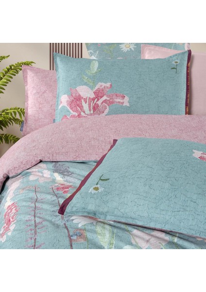 Stella Tek Kişilik %100 Pamuk Çift Taraflı Nevresim Takımı Mint indirimleri