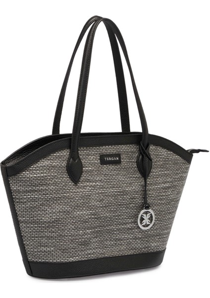 Gri Hasır Hakiki Deri Kadın El Çantası - S25Y1BC80464-V9H fiyatları