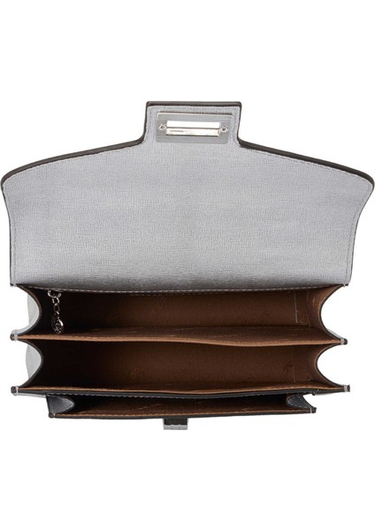 Gri Hakiki Deri Kadın El Çantası - S24K1BC80266-U8K fırsatları