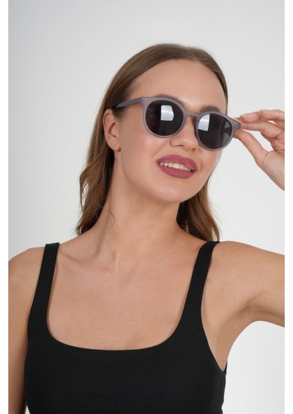 Gri Yuvarlak Füme Juliano Güneş Gözlüğü