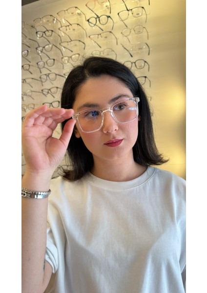 1020 Şeffaf 47 Olivier Philippe Mavi Işık Koruyucu Gözlük