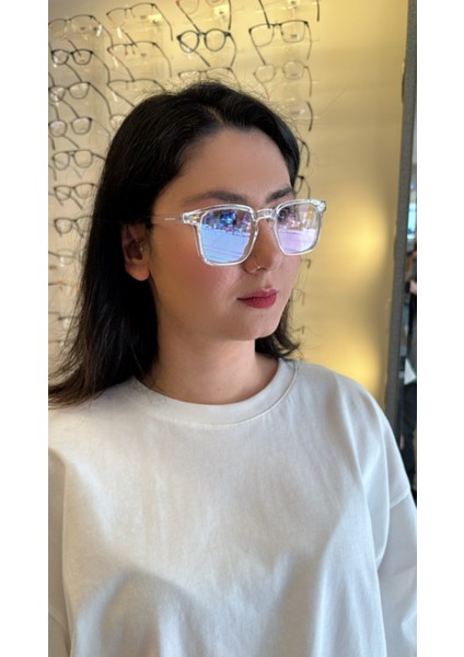 1020 Şeffaf 47 Olivier Philippe Mavi Işık Koruyucu Gözlük