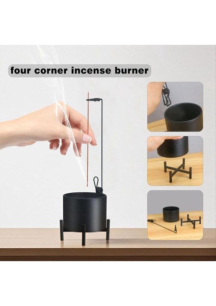 Tütsü Brülörü, Önleyici Uçan Metal Tütsü Tutucu. Çubuklar Için Tutucu, Yakalayıcı ve Stabilize Edici Taban Dört (Yurt Dışından) fırsatları