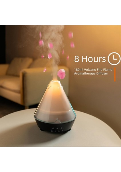 180 ml Ultrasonik Serin Mist Nemlendirici Volkan Nemlendirici Alev Aromalı Denizanası Mist Ev Ofis Için Otomatik Kapanma (Yurt Dışından) fiyatları