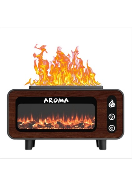 Alev Uçucu Yağ Difüzörü 7 Alev Rengi Aroma Yayıcı Susuz Otomatik Kapanma Nemlendiriciler Yatak Odası Yoga Spor Salonu Için (Yurt Dışından)