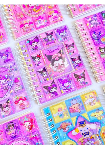Kuromi My Melodi Cinnamoroll Sanrio 3D Sulu Kapak Stickerlı Not Defteri 1 Adet fiyatları