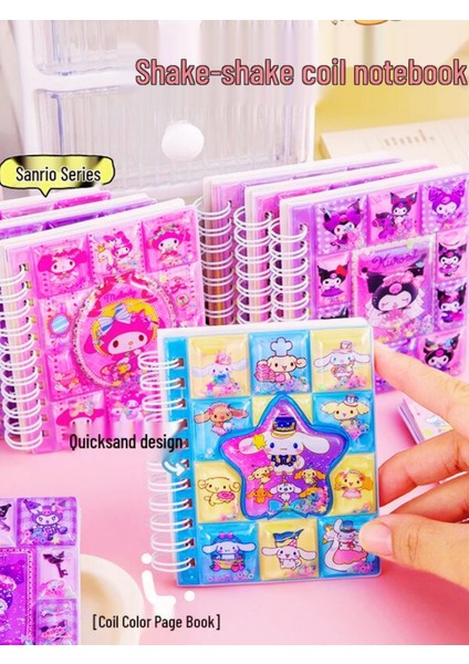 Kuromi My Melodi Cinnamoroll Sanrio 3D Sulu Kapak Stickerlı Not Defteri 1 Adet indirimleri