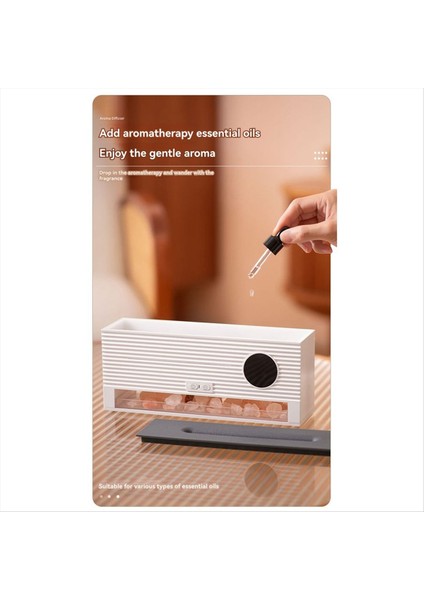 Rock Aromaterapi Esansiyel Yağ Mini Difüzör Nemlendirici, Ev, Ofis, Yoga Için Zamanlayıcı ile Rock Flame Nemlendirici (Yurt Dışından) fiyatları