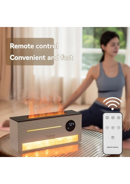 Rock Aromaterapi Esansiyel Yağ Mini Difüzör Nemlendirici, Ev, Ofis, Yoga Için Zamanlayıcı ile Rock Flame Nemlendirici (Yurt Dışından) modelleri