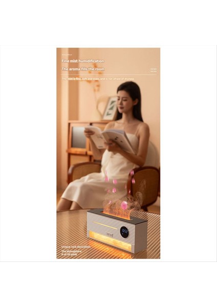 Rock Aromaterapi Esansiyel Yağ Mini Difüzör Nemlendirici, Ev, Ofis, Yoga Için Zamanlayıcı ile Rock Flame Nemlendirici (Yurt Dışından) fırsatları