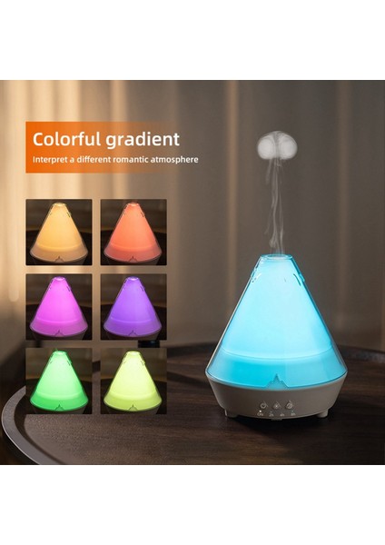 180 ml Esansiyel Yağı Difüzör Volkan Nemlendirici Alev Aromalı Denizanası Mist 7 Renkli LED Otomatik Kapanma Ev Ofis Için (Yurt Dışından) modelleri