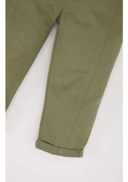 Erkek Bebek Beli Lastikli Düz Paça Gabardin Pantolon A8429A525SP