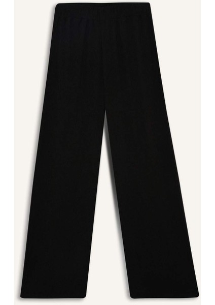 Wide Leg Pantolon Geniş Paça Basic Düz Bürümcük
