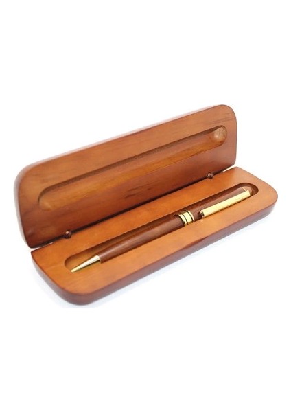 çınar ticaret ahşap kutulu tükenmez kalem model 4