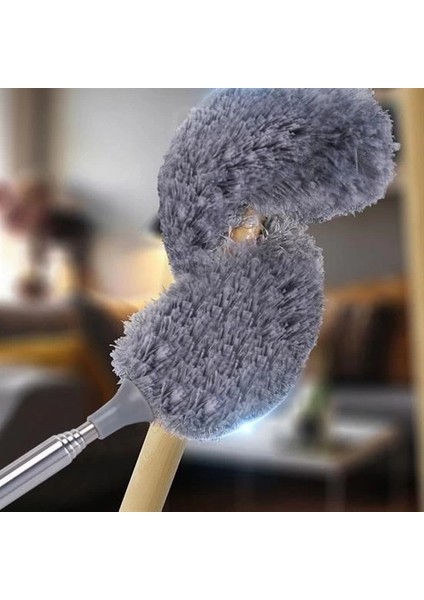 çınar ticaret 140 cm teleskopik uzatılabilir mikrofiber yumuşak başlıklı gri toz alma fırçası toz püskülü fırsatları