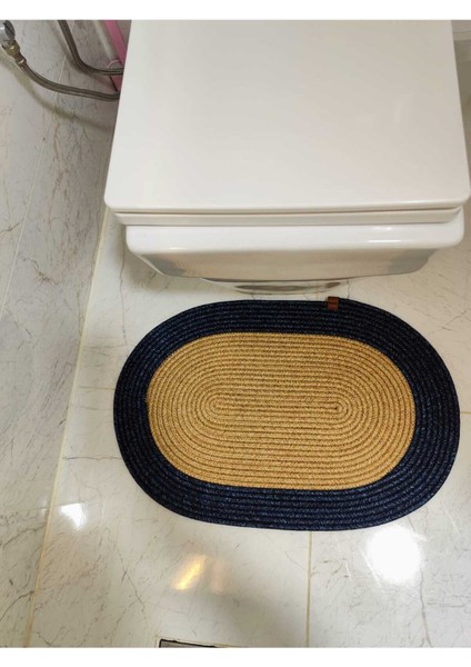 Jüt Hasır Tek Li,banyo Paspası,bohem Tarzı Banyo Takımı, PASPAS/40X60