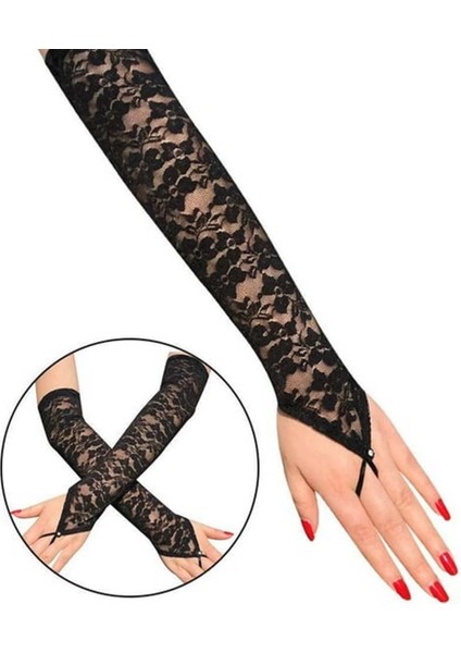 çınar ticaret parmak askılı zarif gece şıklığı dantel eldiven 40 cm fiyatları