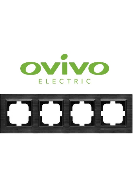 çınar ticaret antrasit dörtlü çerçeve quantum - priz ve anahtar ıçin uyumlu çerçeve fiyatları