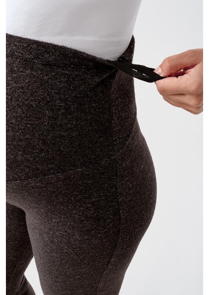 Ayarlanabilir Yüksek Bel Esnek Yumuşak Dokulu Viskoz Karışımlı Hamile Pantolonu HP02 fırsatları