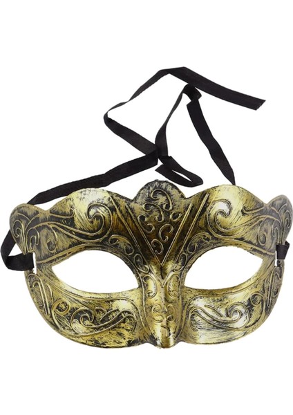 çınar ticaret altın renk eskitme maskeli balo maskesi – venedik tarzı parti maskesi fırsatları
