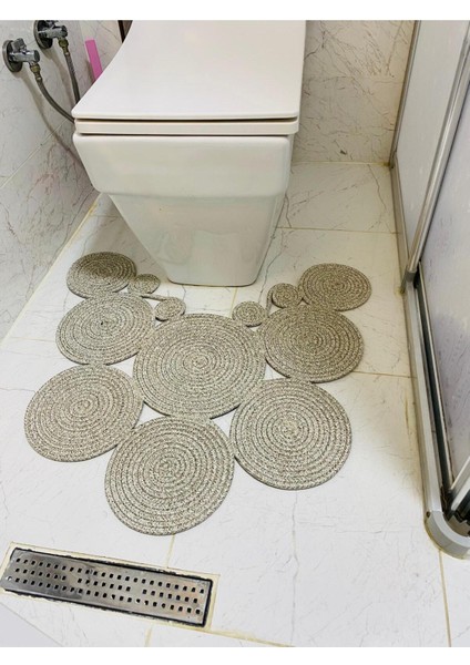 Jüt, Hasır, Paspas, Banyo Paspası, Klozet Önü Paspası, Klozet Paspas, Çift Taraflı fırsatları