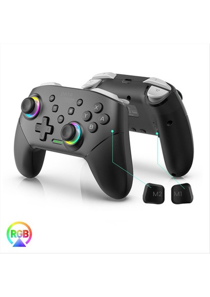 S80 Switch2/switch/lite/oled Rgb Aydınlatma Kontrol Cihazı Için Kablosuz Bluetooth Denetleyicisi 6 Eksen+Titreşim+Turbo Gösterildiği Gibi (Yurt Dışından) fırsatları