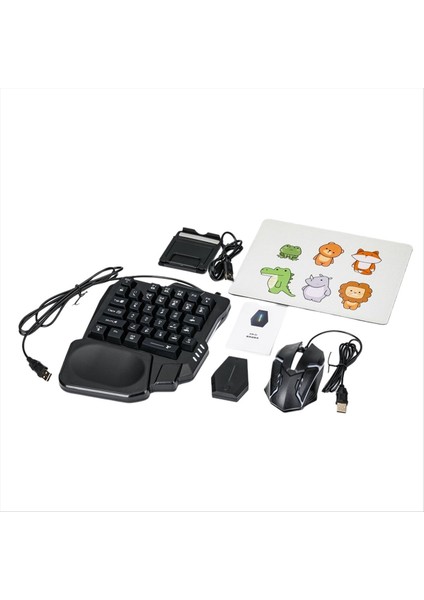 35KEY Ergonomi Rgb Oyun Klavyesi+Klavye ve Fare Dönüştürücü+Fare 5 Içinde 1 Mobil Oyun Combo Kiti Pubg Için (Yurt Dışından) fiyatları